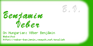 benjamin veber business card
